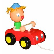 Boy in car coloured