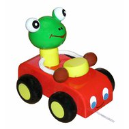 Frog in car coloured