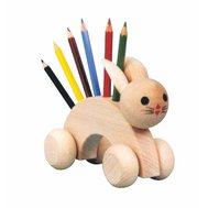 Pencil stand - rabbit natural