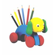 Bleistifthalter Hund in Farbe